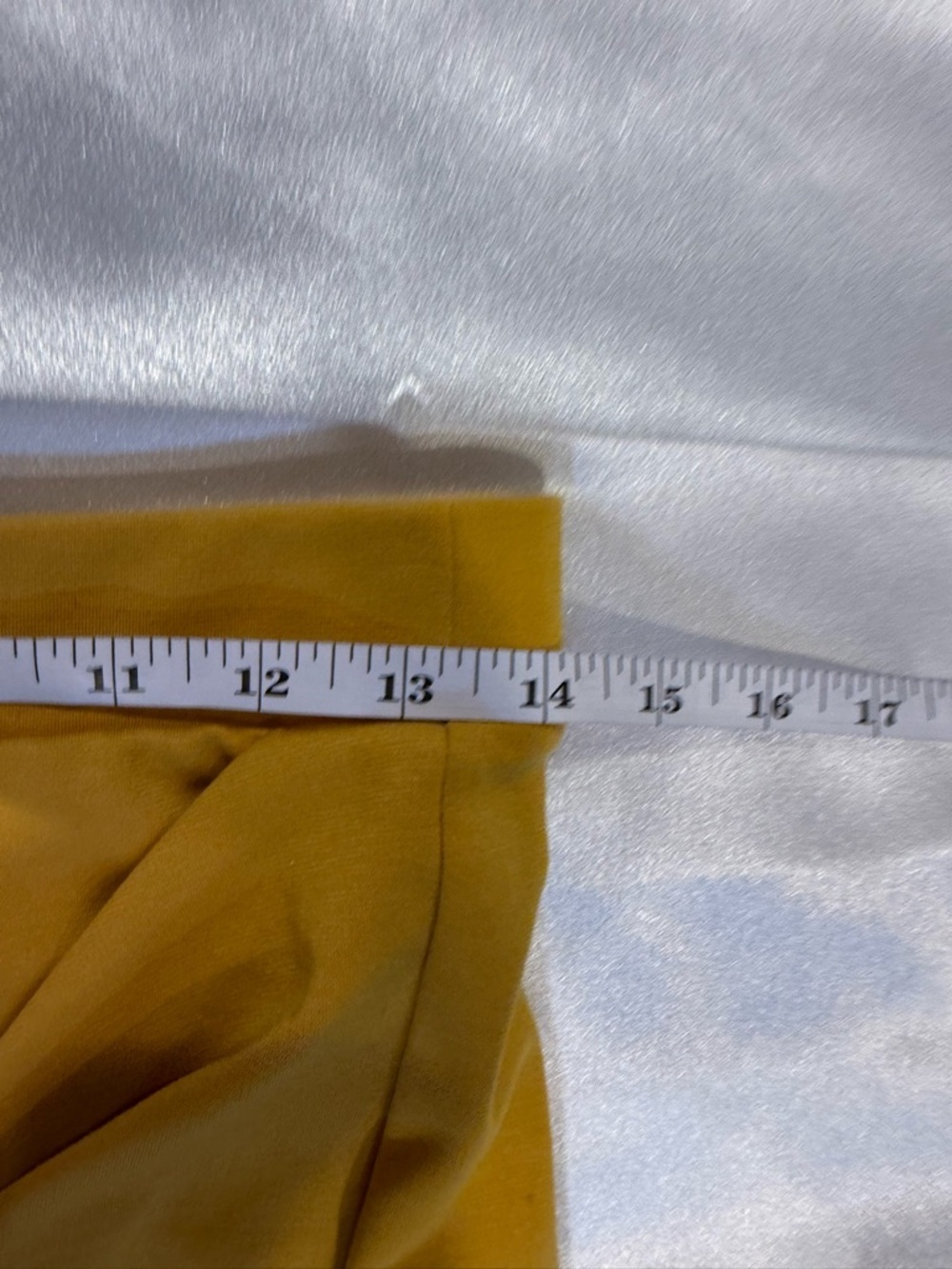 Dynamite Mustard Twist-Front Pencil Skirt — image 3 of 6